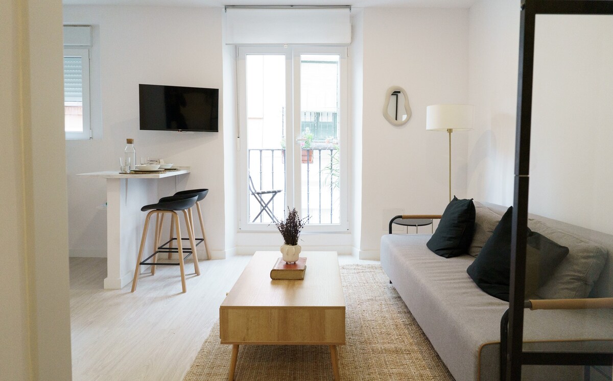 Brand new cozy flat in Madrid center with balcony