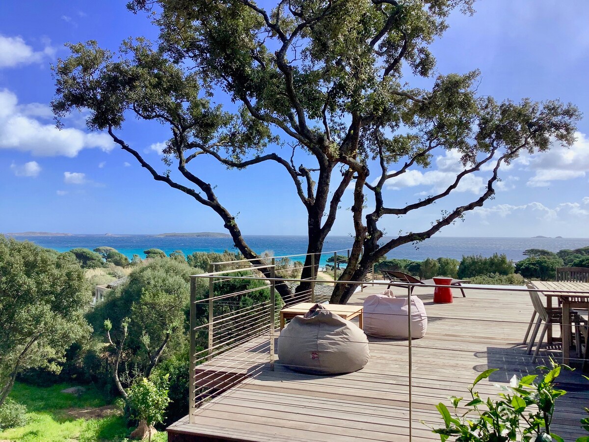 Superbe Vue mer, piscine, plage à pied, 3 chambres