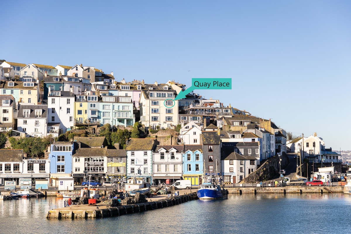 Stunning sea views - Comfy flat in Brixham Harbour