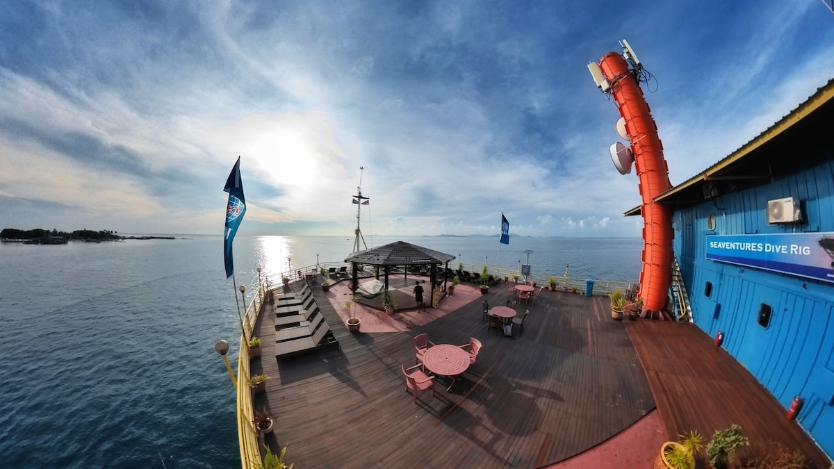 World’s only dive rig resort in the Coral Triangle
