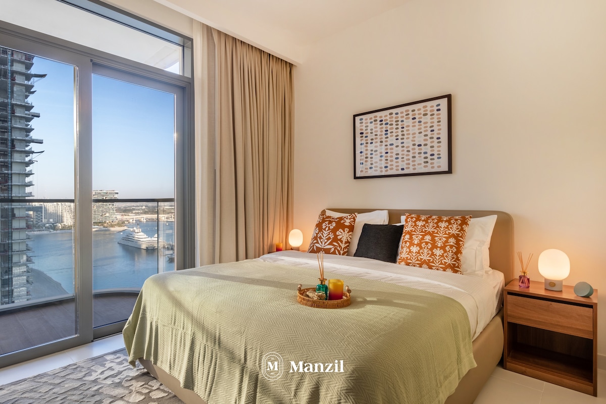 Manzil - 2BR | Emaar Beachfront | Marina View