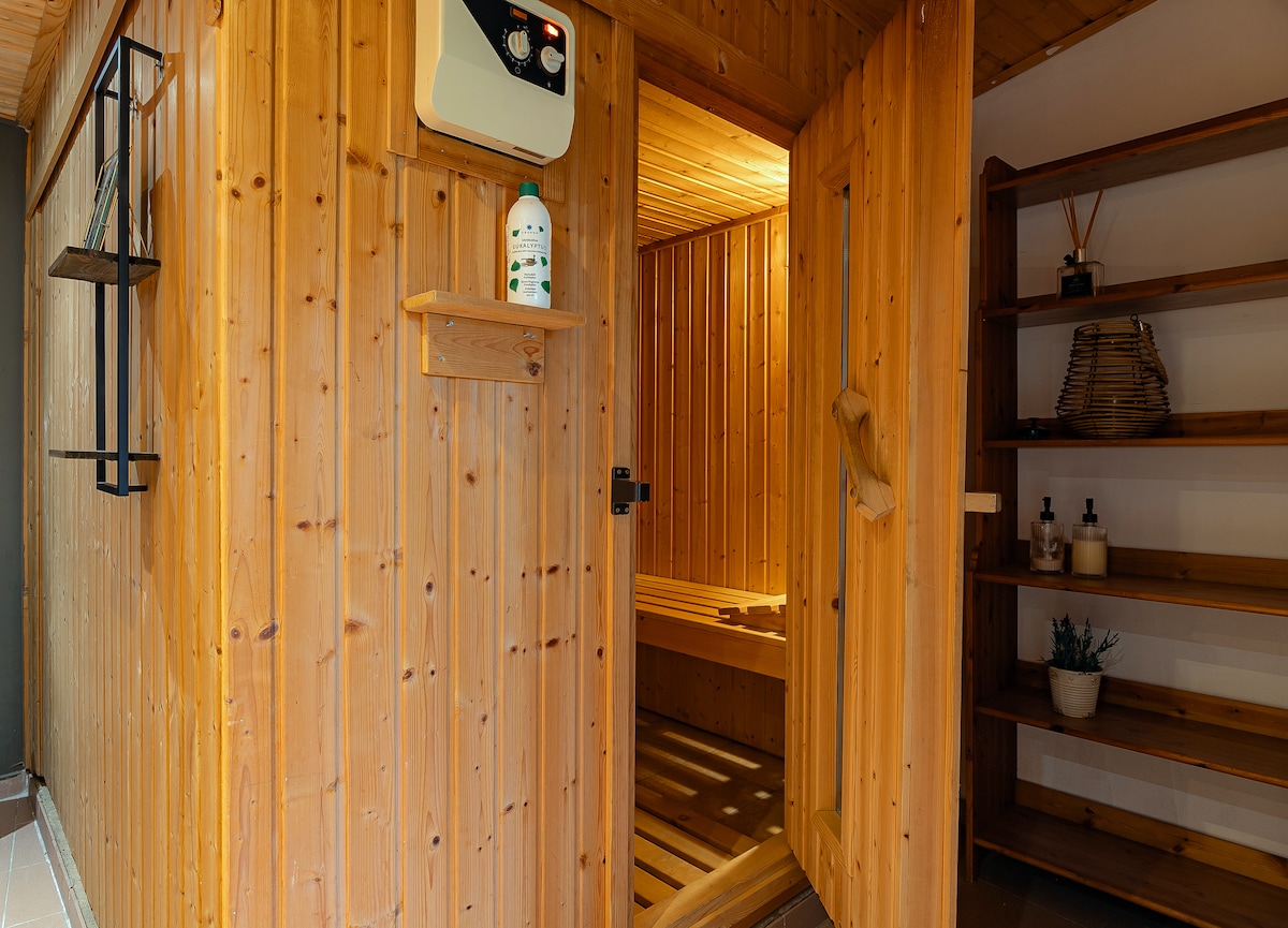 Vrijstaand appartement met sauna