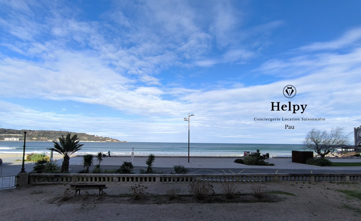 Exceptionnel-Spacieux-Vue mer Hendaye plage-Garage