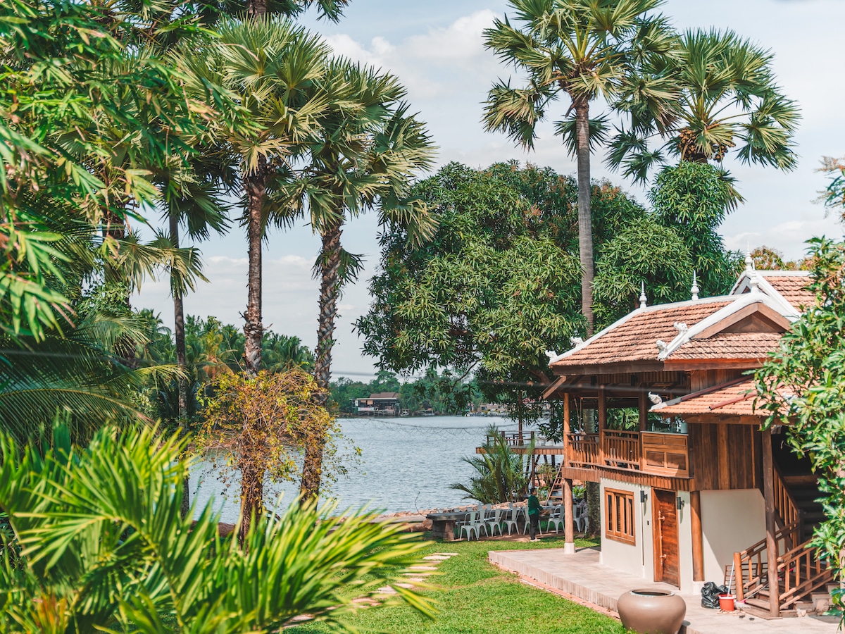 Modern Khmer Villa on Kampot River (3 bedroom)