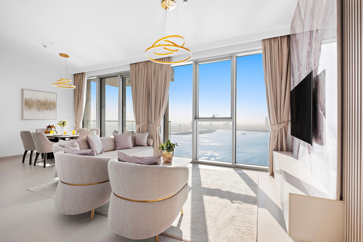 世界一流| 2卧室|迪拜天际线和海景