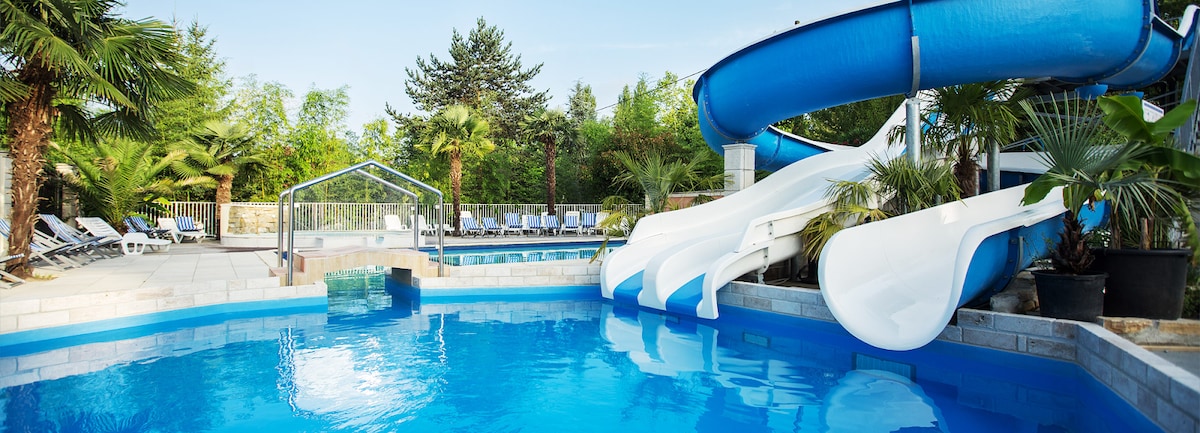 Chalet standing 6 pers - piscine