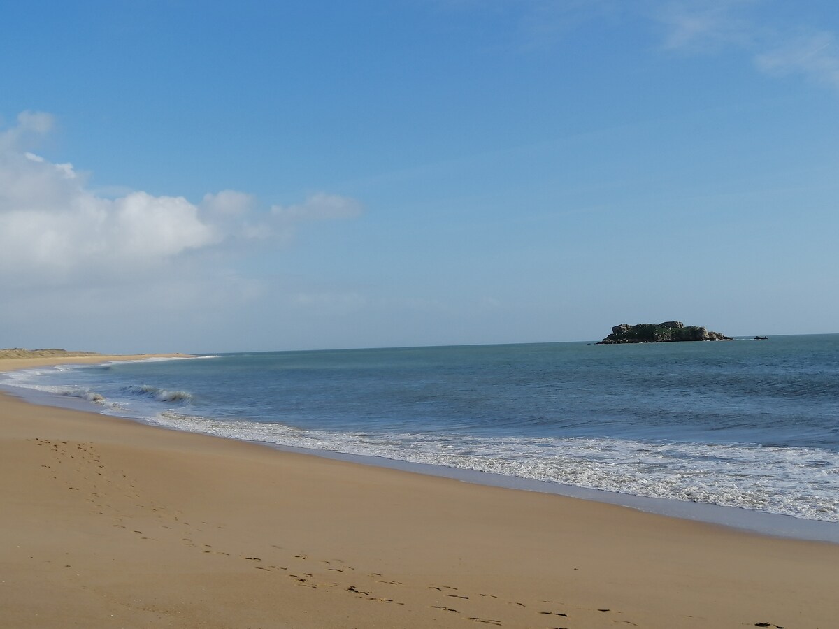 Maison avec vue mer à 1 minute de la plage