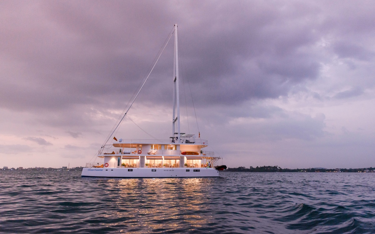 On board with Ocean Dimond Mirissa Sri Lanka