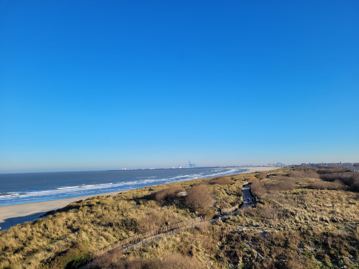 UNIEK! Panorama zee duinen+ garagebox