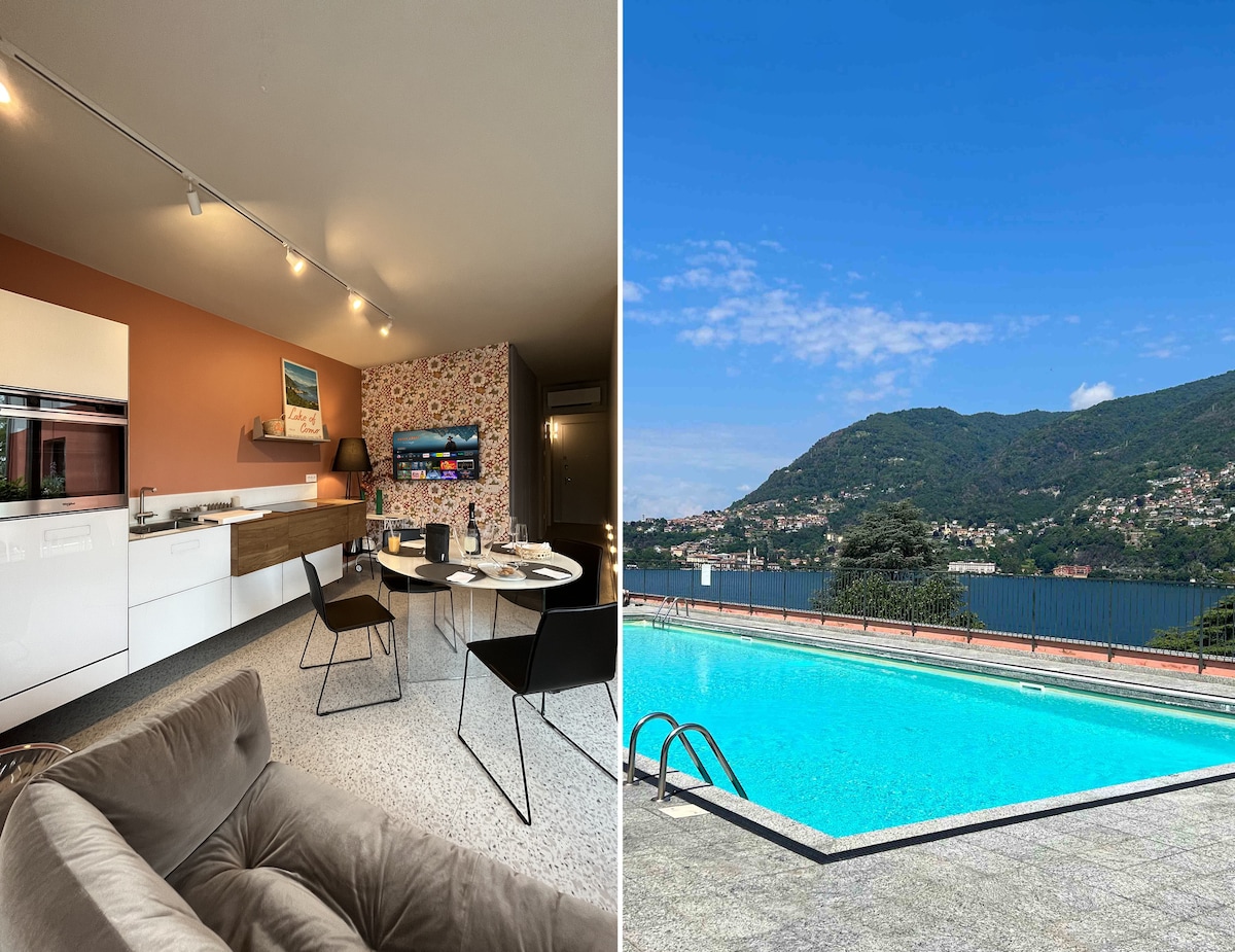 Nuovo Nest Lake Como con piscina, giardino, garage