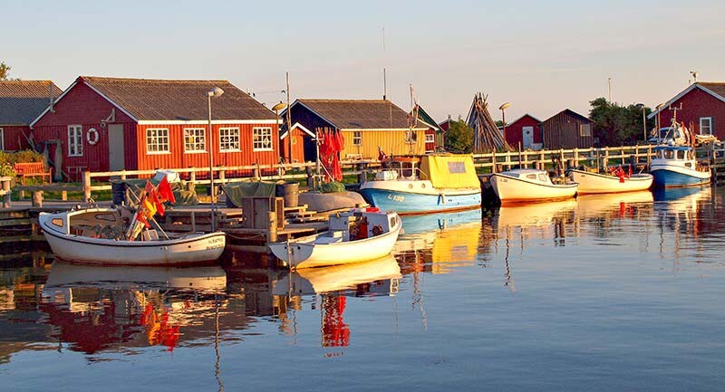 Tæt på fjorden, havnen og Torvet i Ringkøbing