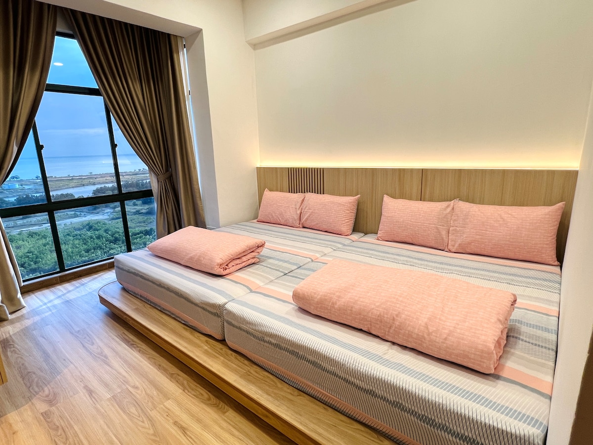 2BR/6pax/Seaview/Mahkota/Walk to Jonker, Mall &MMC