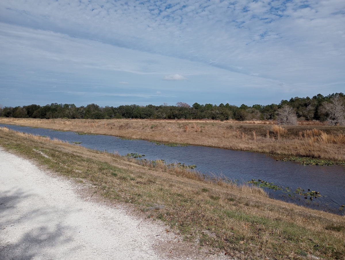 A private camping spot by canal