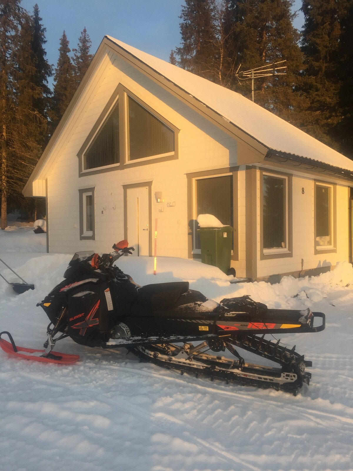 Borgafjäll ski-in vedeldad Bastu