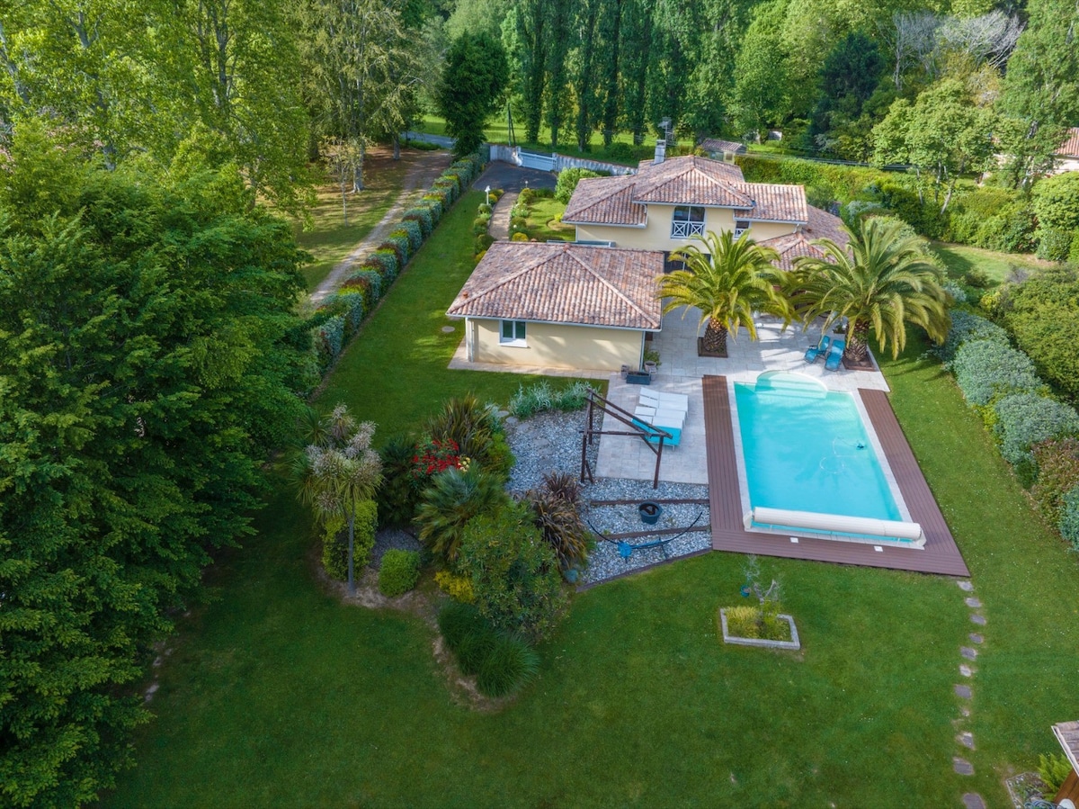 Villa calme avec piscine Pays basque - sud Landes