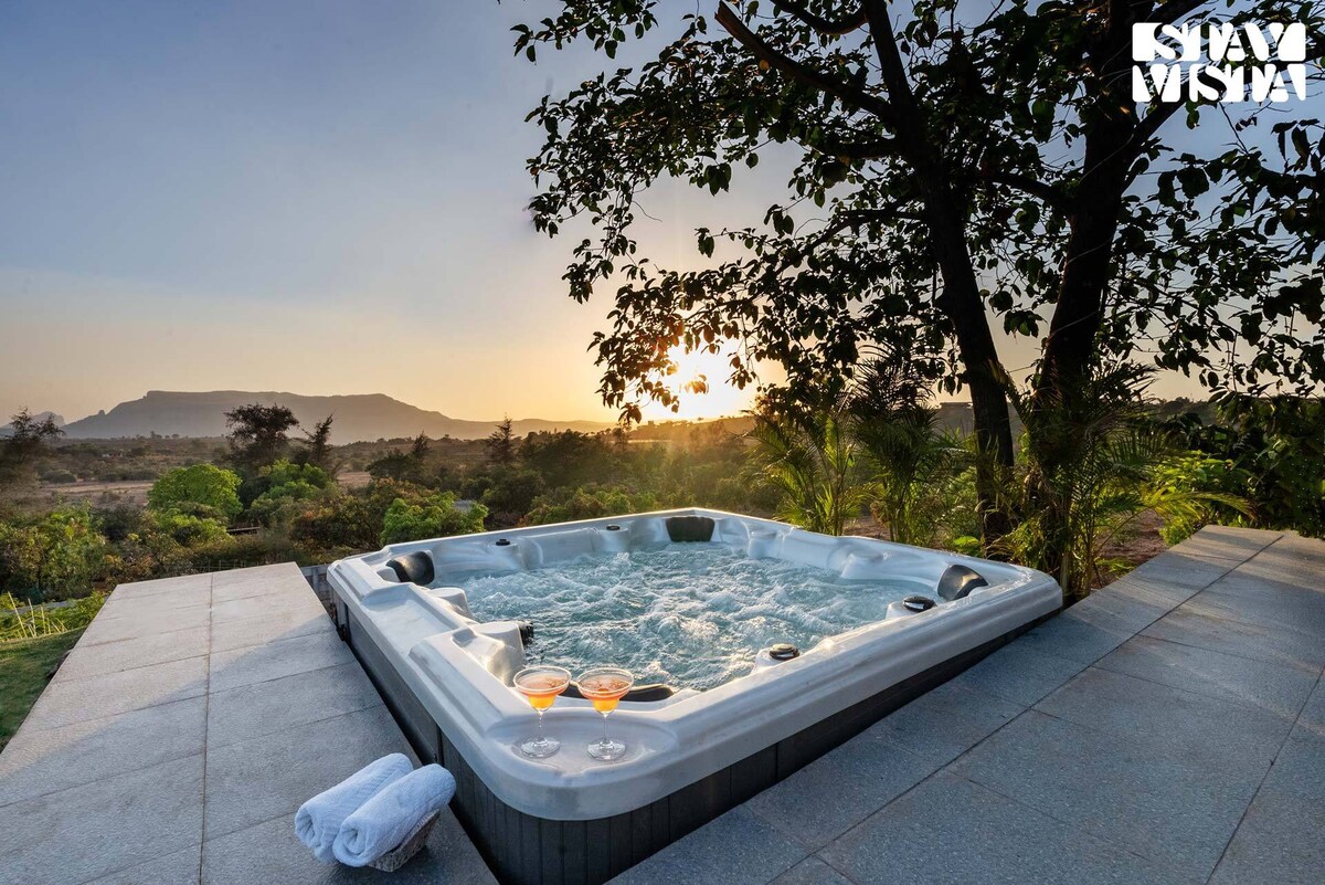 StayVista at The Estate - Luxury Living w/ Jacuzzi
