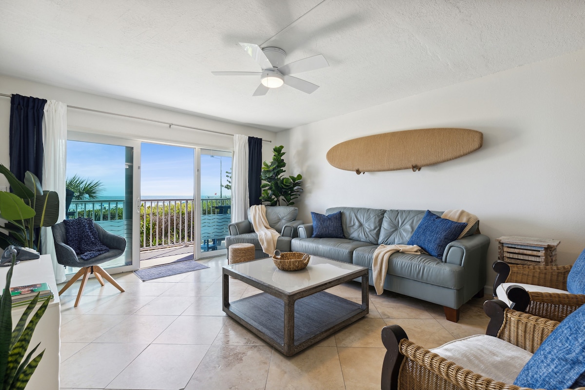 2BD/2BA Cocoa Bch Oceanfront/POOL & ALL Downtown!