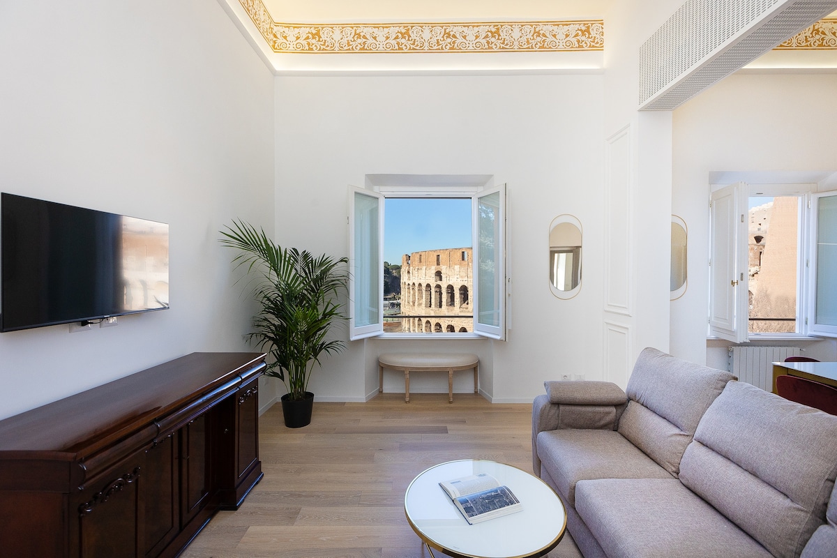 Rental In Rome - Large apt facing the Colosseum