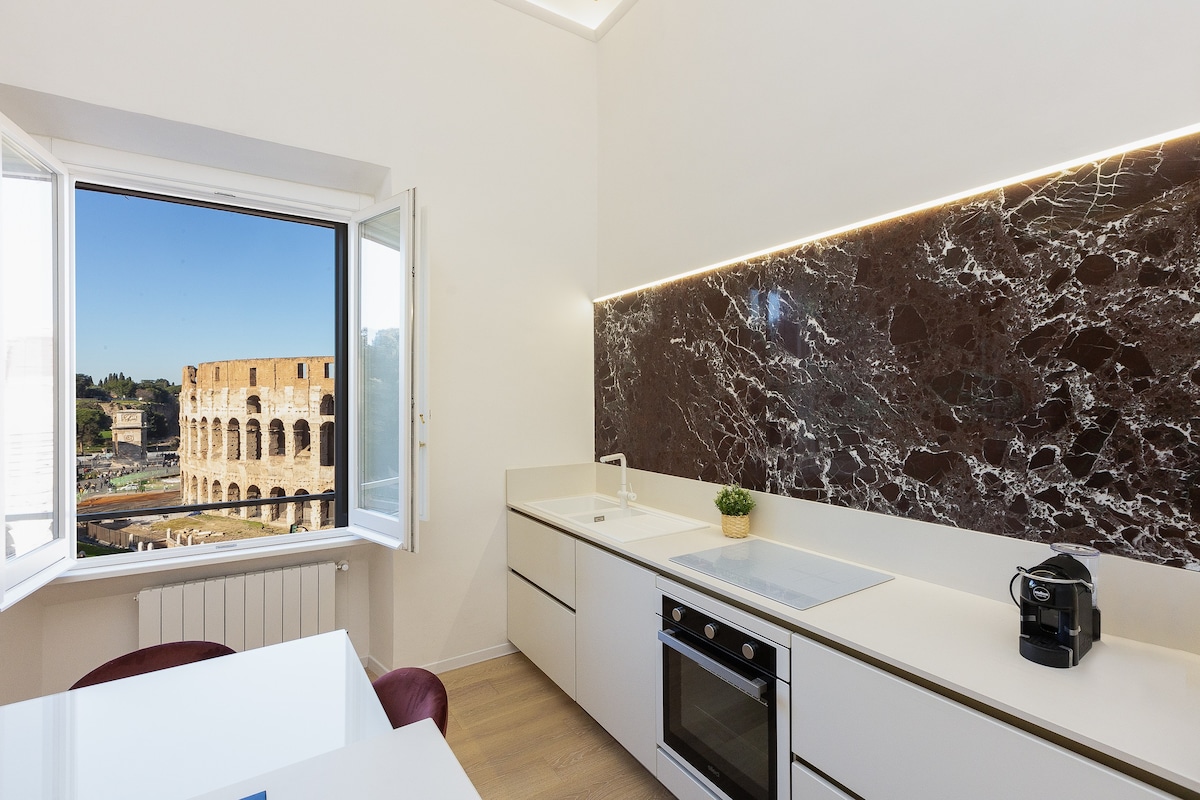 Rental In Rome - Large apt facing the Colosseum