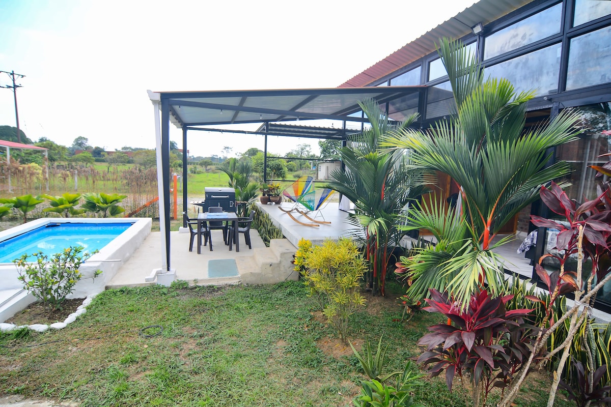Relax Cabaña con piscina refrescante