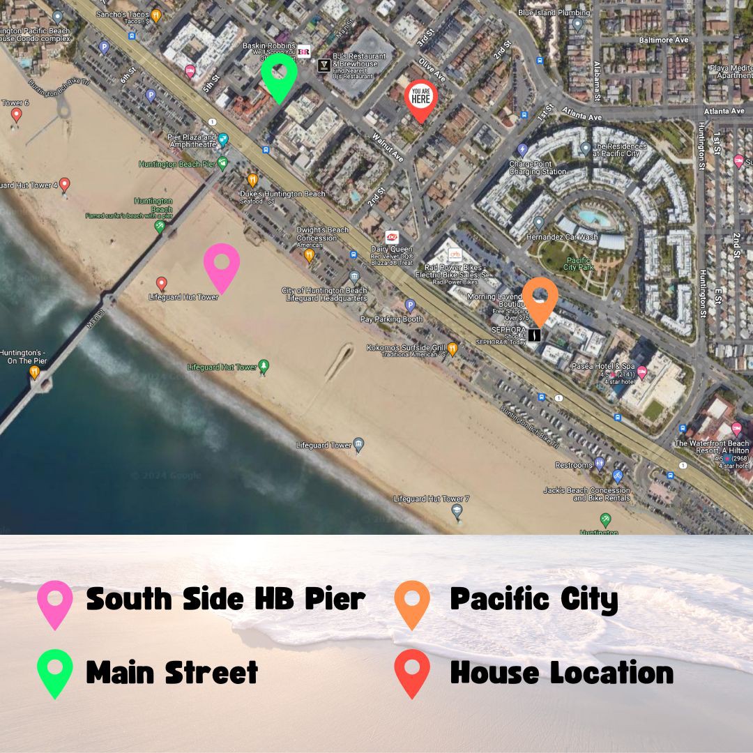 The HB Hub: Centrally Located Surfside Getaway