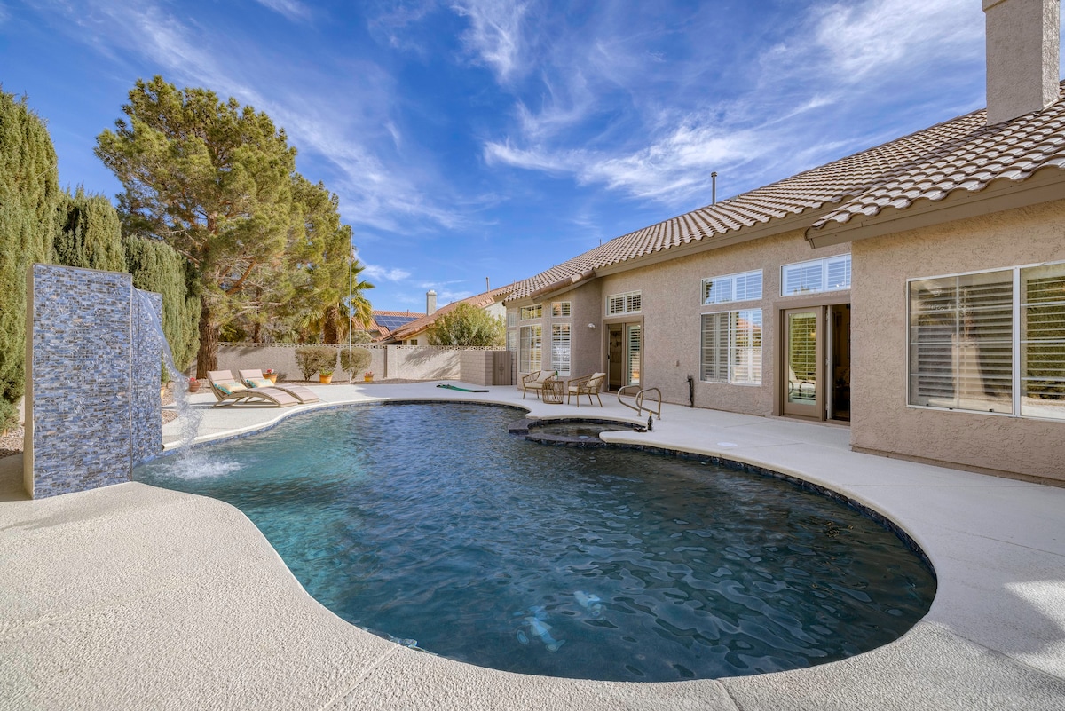 Modern Hacienda Home Heated Pool