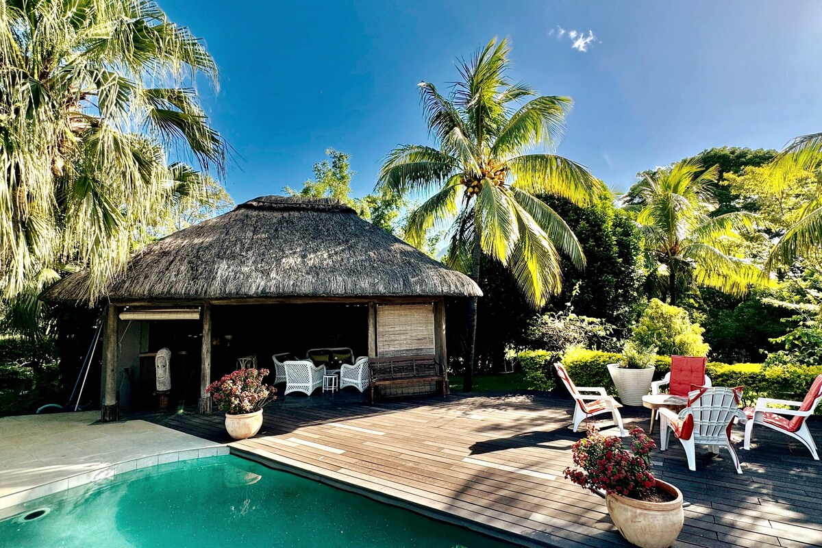 Villa Petit Tamarin - Piscine Bar Jardin Tropical