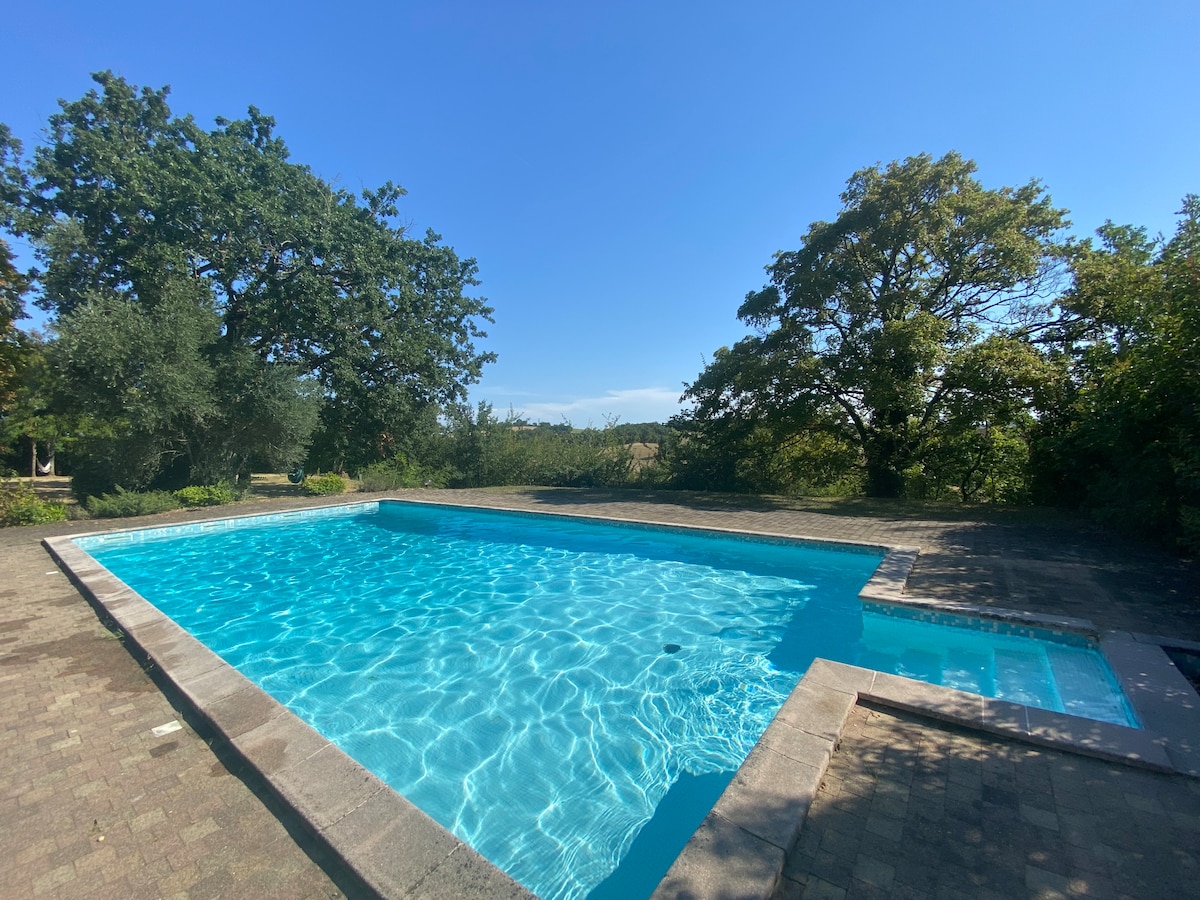 Maison gasconne de charme avec piscine