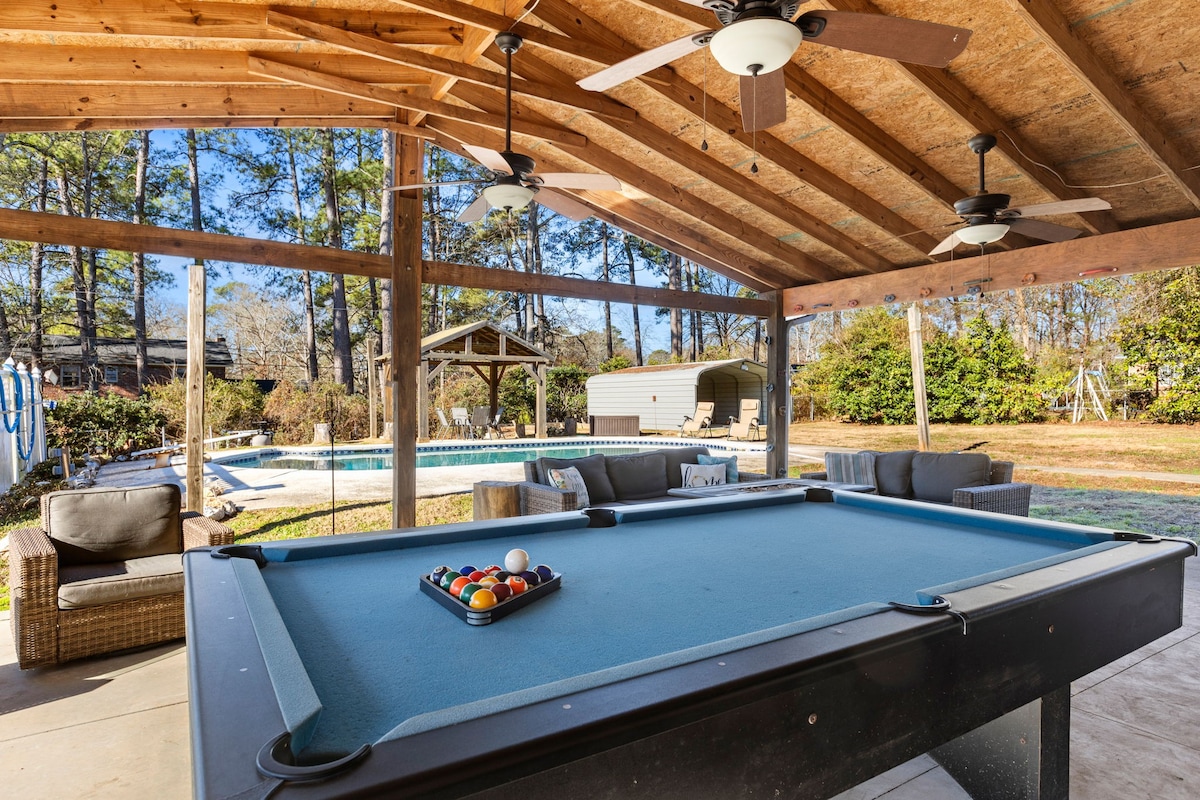 Spacious Oasis With Pool | Near Harbison | 5BR