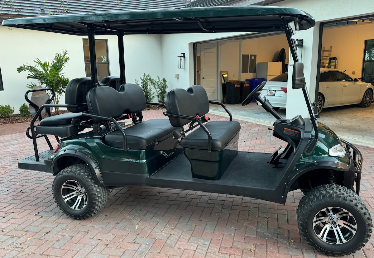 Island beach home w/golf cart