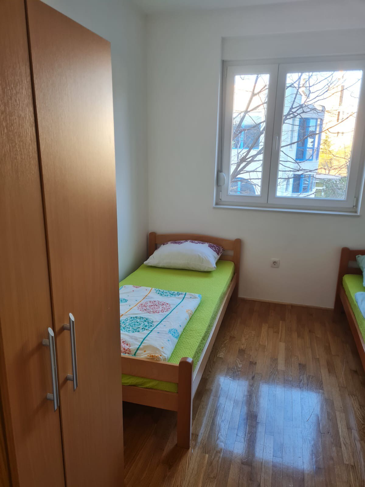 Two-rooms apartment with garage +fitness equipment