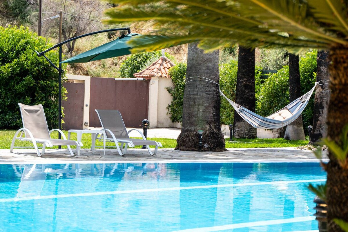 Unique Villa with pool in Ziria