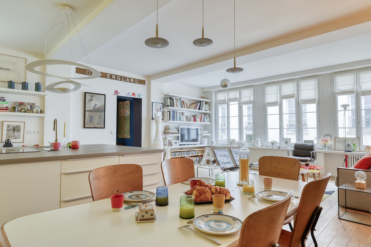 Spacious & colorful flat near Bastille - Paris 12