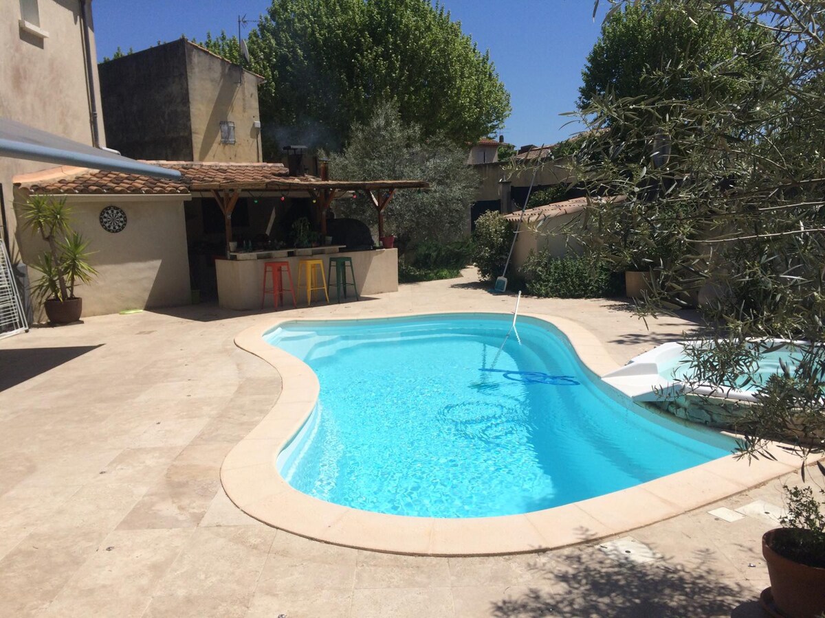 Maison piscine sud Luberon