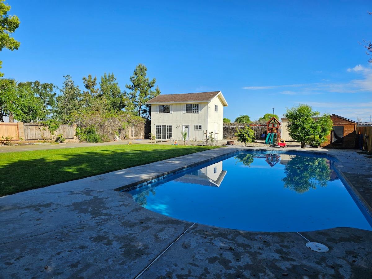 2 story large bedroom home with pool.