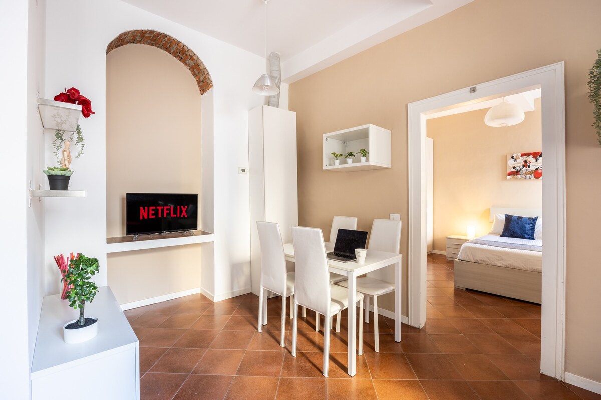 [Duomo-Navigli] 公寓配有 Wi-Fi、Netflix 和空调