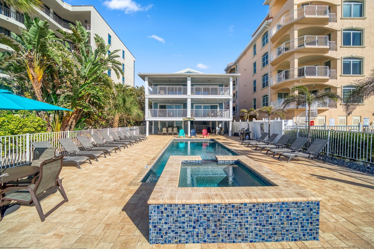 Four Shores #2 Sunset Condo Direct Gulf w Pool&Spa