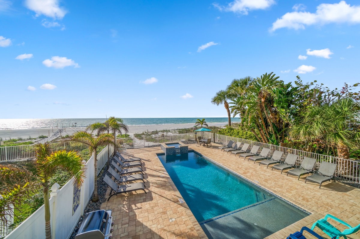 Four Shores #2 Sunset Condo Direct Gulf w Pool&Spa