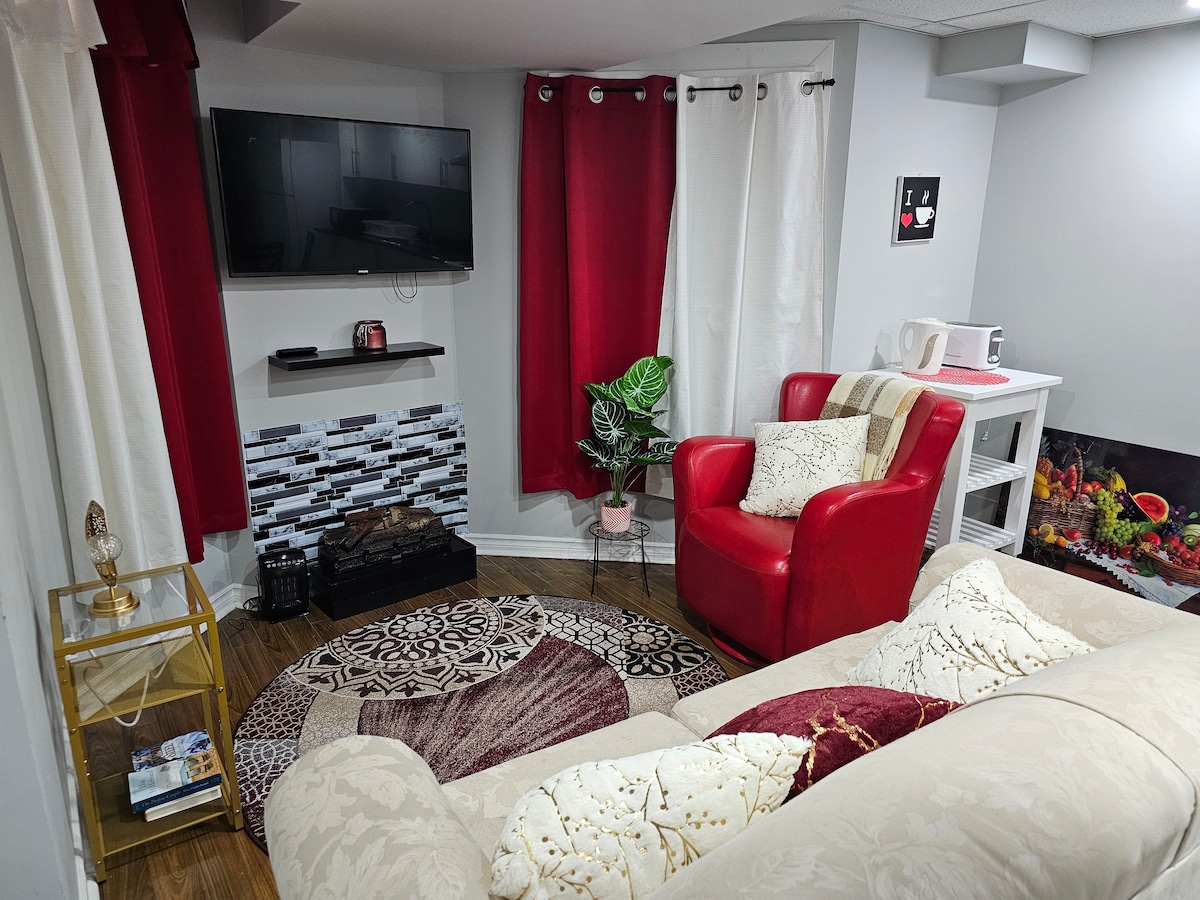 Cozy 1bedroom basement Apartment in Halton Hills