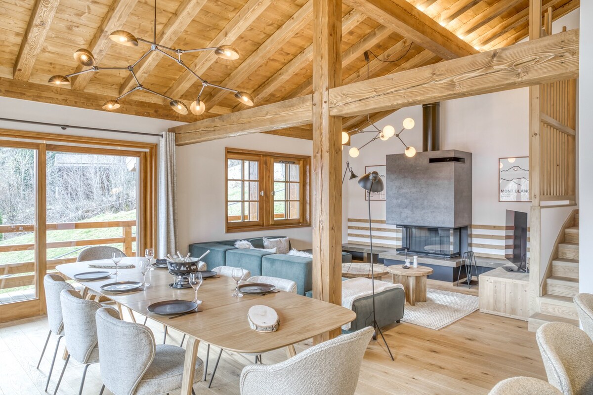 Chalet de Denis : luxe alpin et emplacement idéal