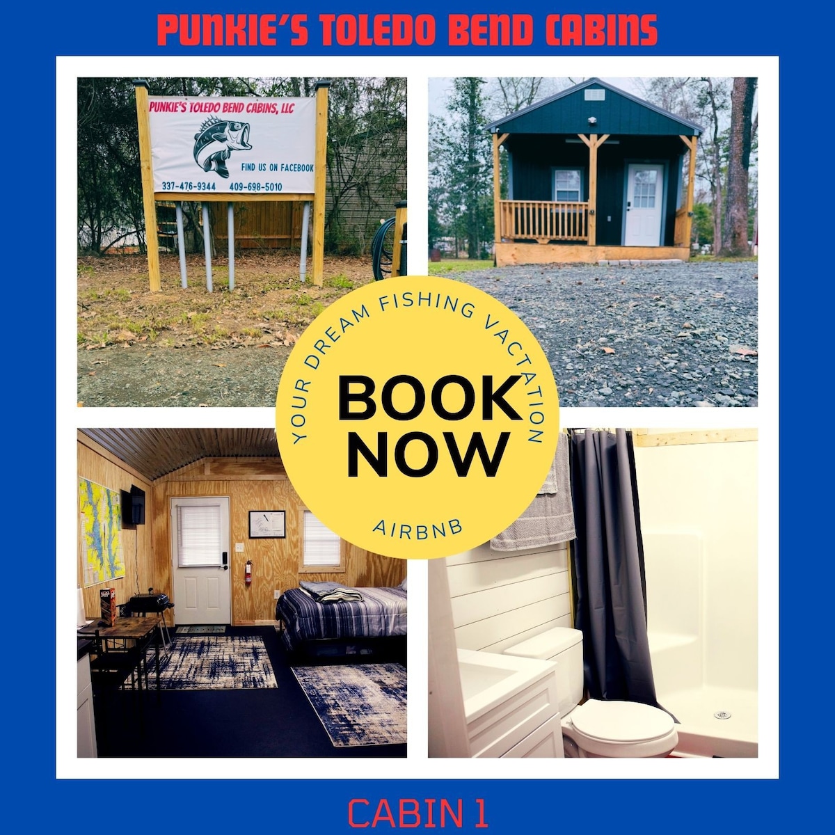 Punkie's Toledo Bend Cabins (Black)