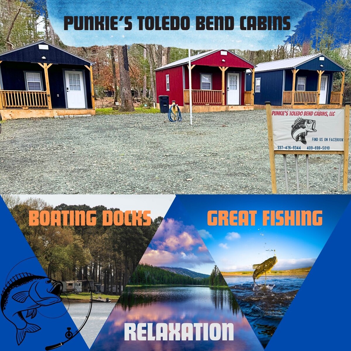 Punkie's Toledo Bend Cabins (Black)