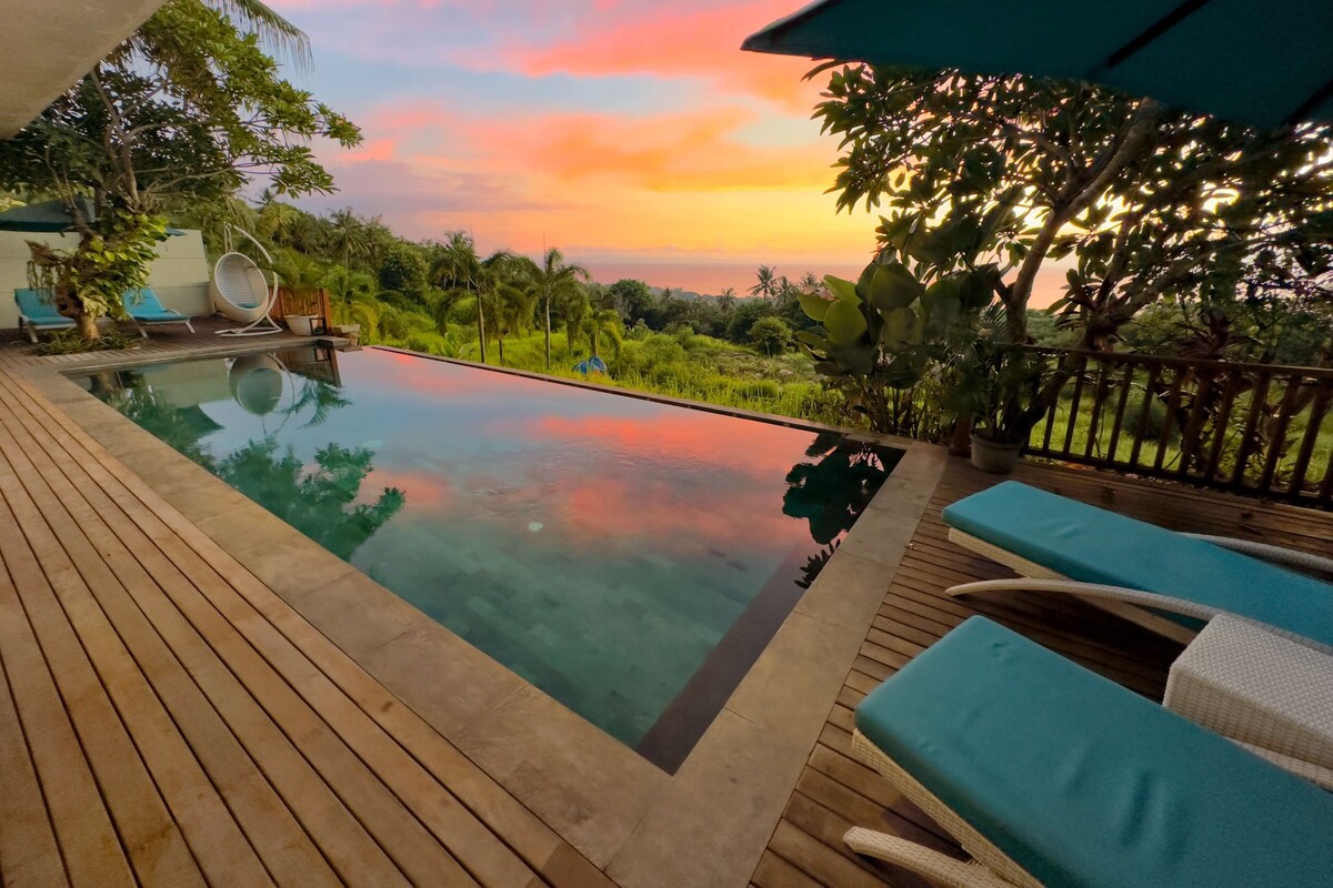 Private Pool Villa with Sunset and Ocean View