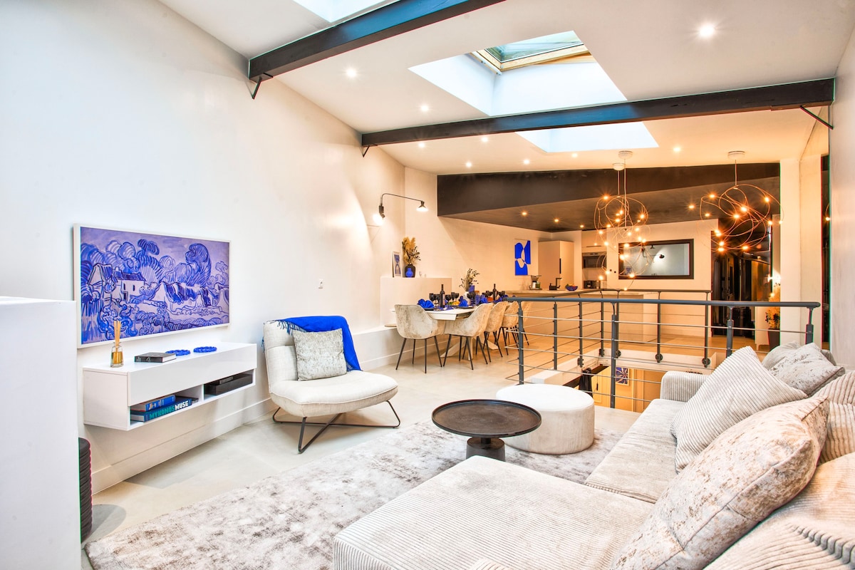 Deauville Luxury Blue Loft : sauna and inside pool