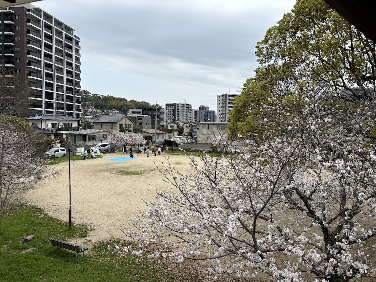 熊本駅から歩いて6分！緑あふれる公園前の一軒家！