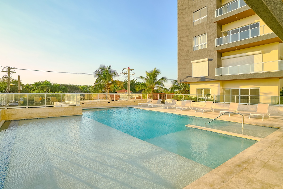 Caribbean Sunset Soak In Juan Dolio Beach Apt.