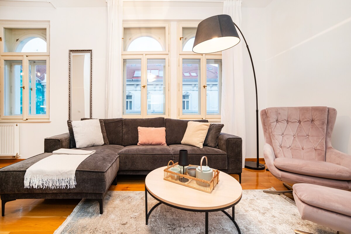 Large and stylish 3 bedroom apartment in Prague
