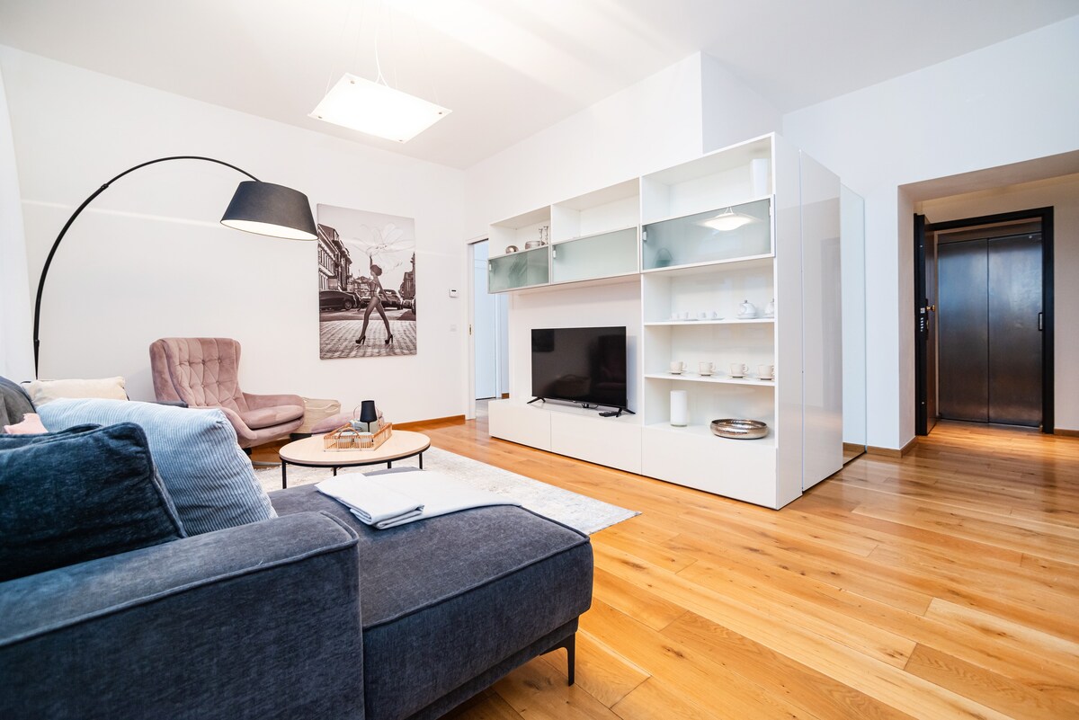 Large and stylish 3 bedroom apartment in Prague