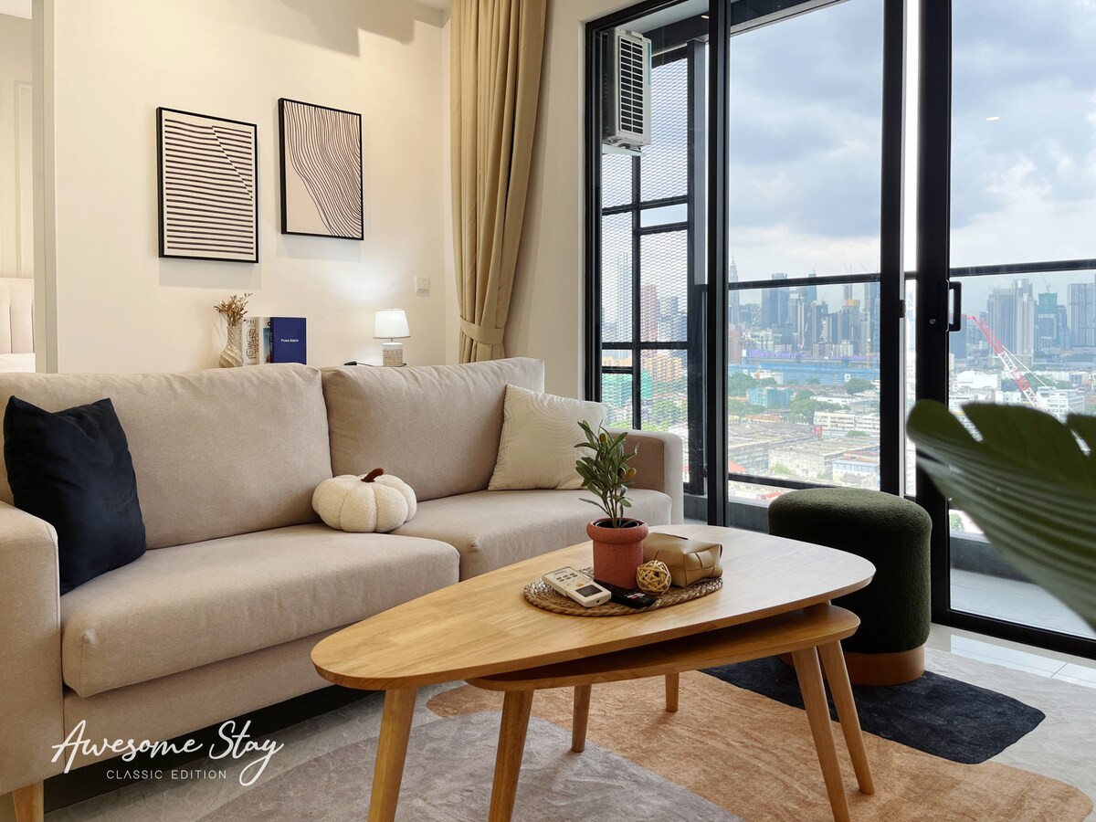 优雅温馨的2卧室@吉隆坡城中城景观@ Trion @吉隆坡
