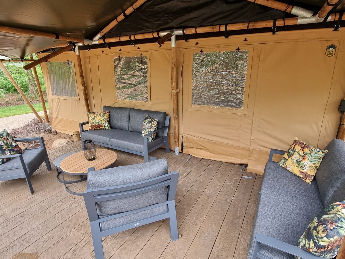 Het Horstmannsbos - Luxury Safari tent 6p sanitair